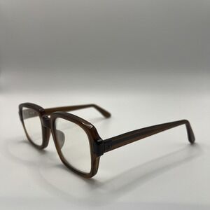 Vintage USS ROMCO Eyeglasses FRAMES ONLY 4 1/4- 5 1/2 Brownish Orange